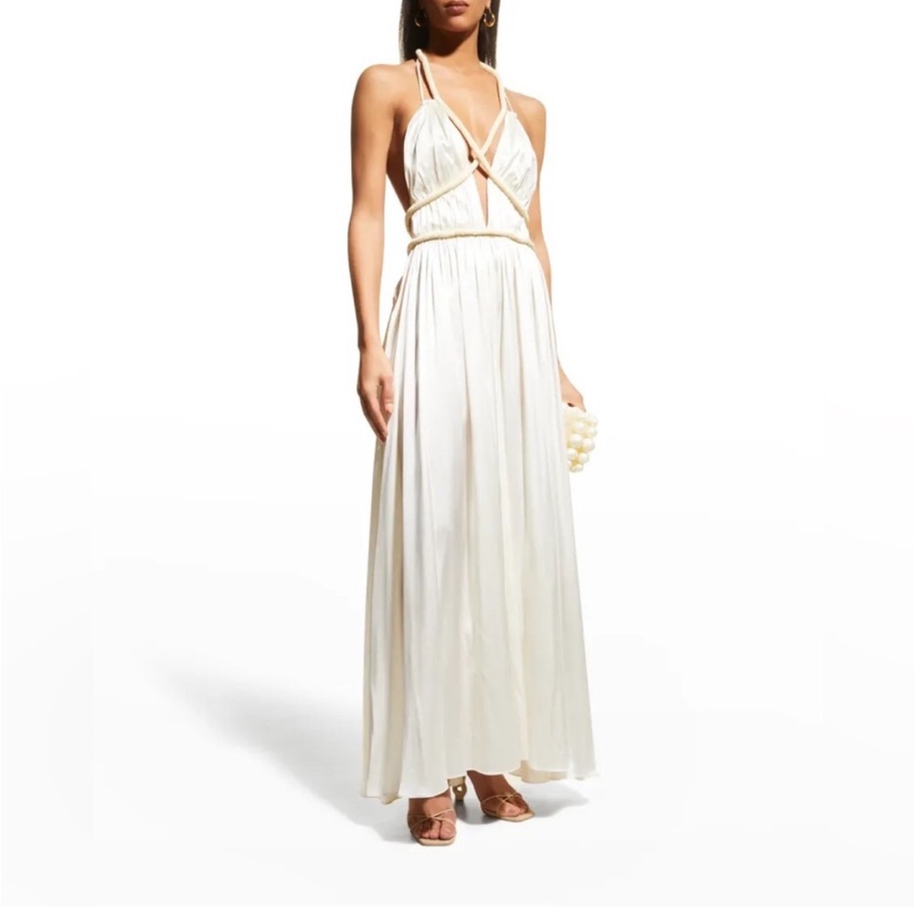 Cult Gaia Salee open-back gown